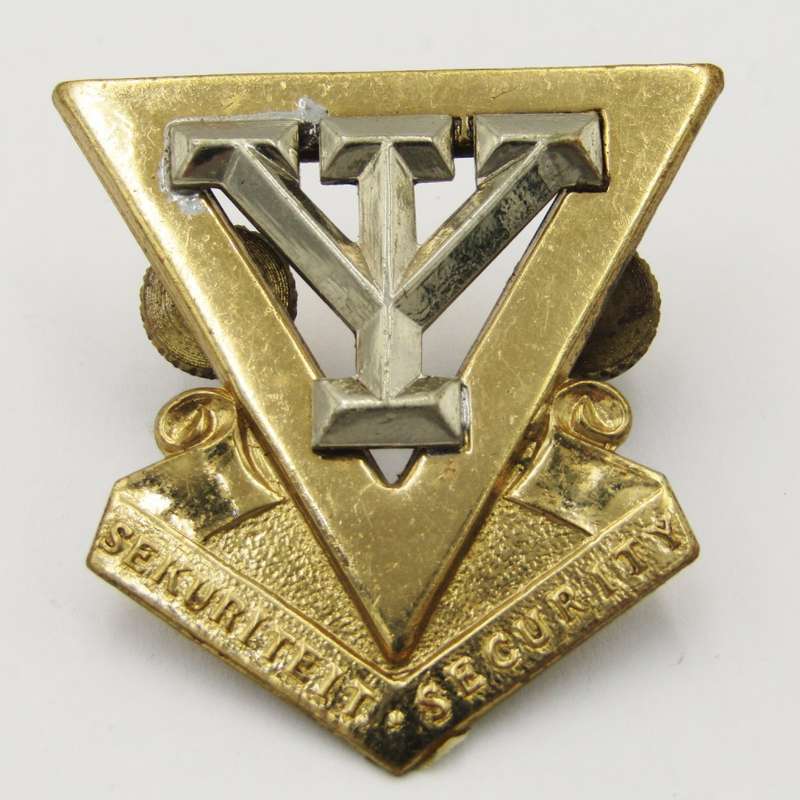 Vintage Iscor Security metal badge