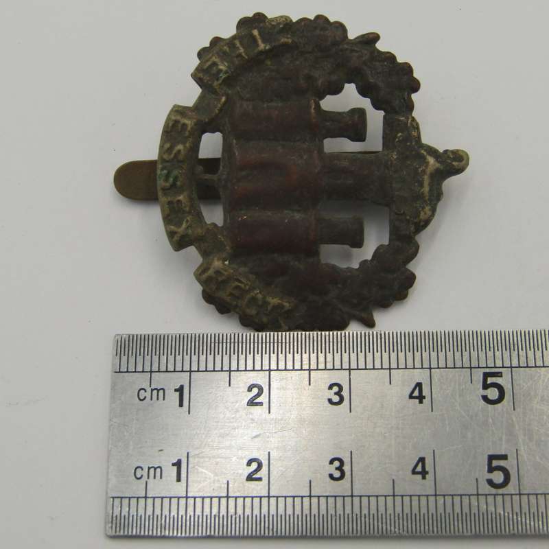 Royal Army The Essex regiment cap badge