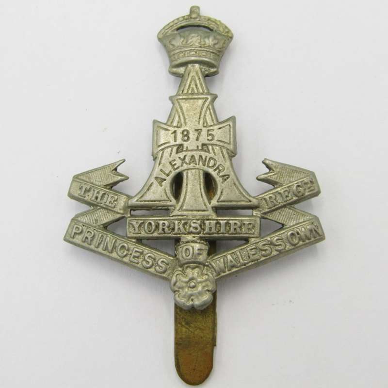 The Yorkshire regiment Princess of Wales`s own cap badge