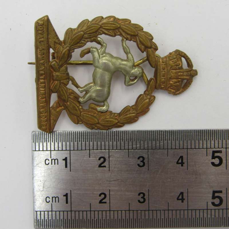 Royal Army Veterinary Corps cap badge - pin replaced