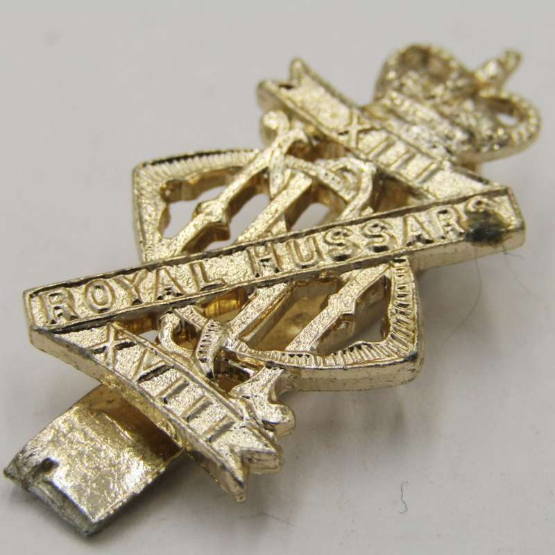 13th / 18th Royal Hussars Staybrite cap badge