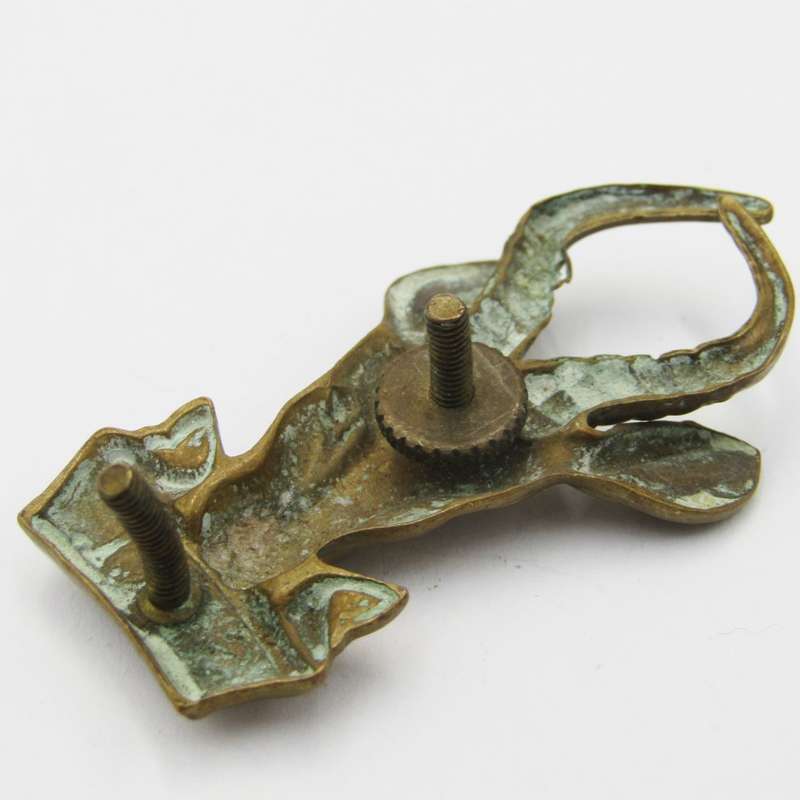 SA Infantry brass bokkop cap badge