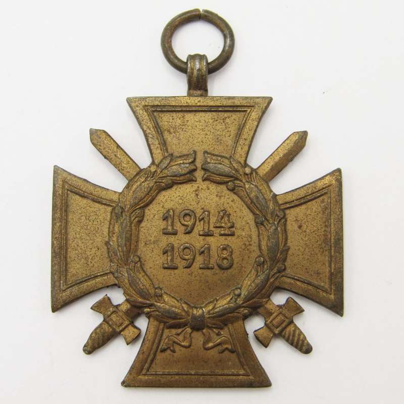 WW1 German Hindenburg cross with swords