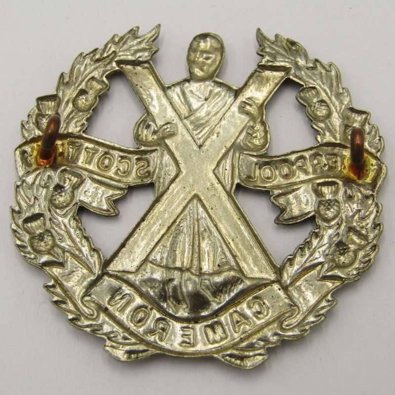 British Cameron Highlanders cap badge