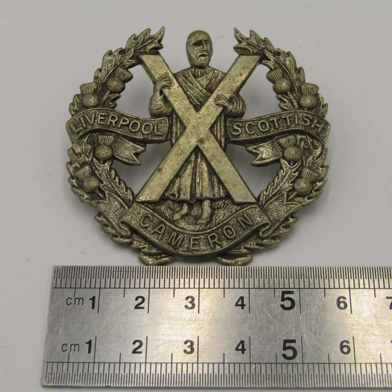 British Cameron Highlanders cap badge