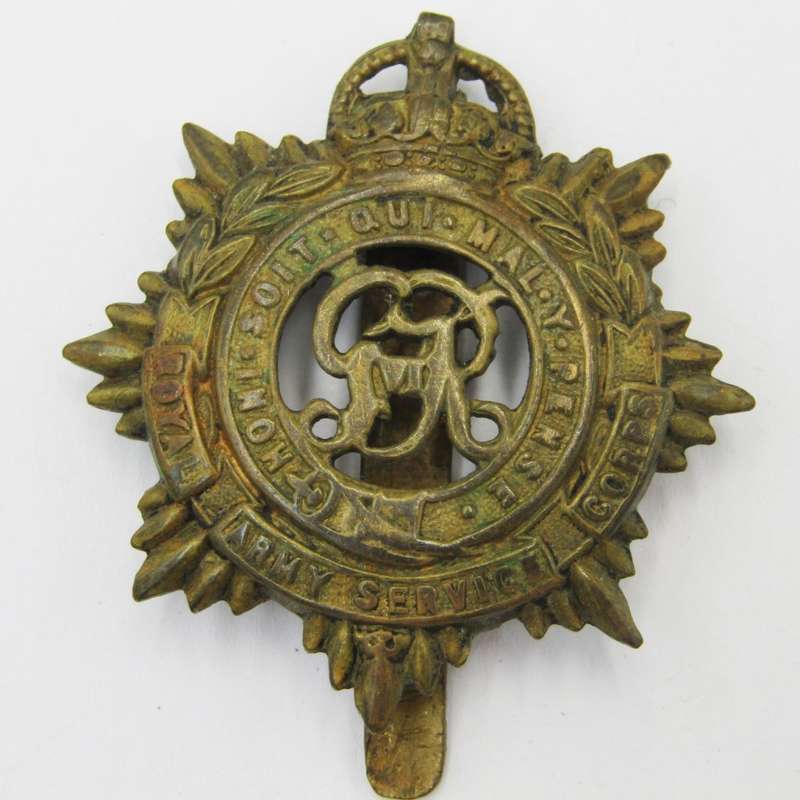 WW2 Royal Army service corps cap badge
