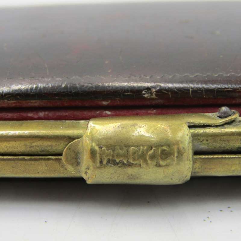 Antique French Cigar case with tortoise shell case with paua shell inlay - circa 1850