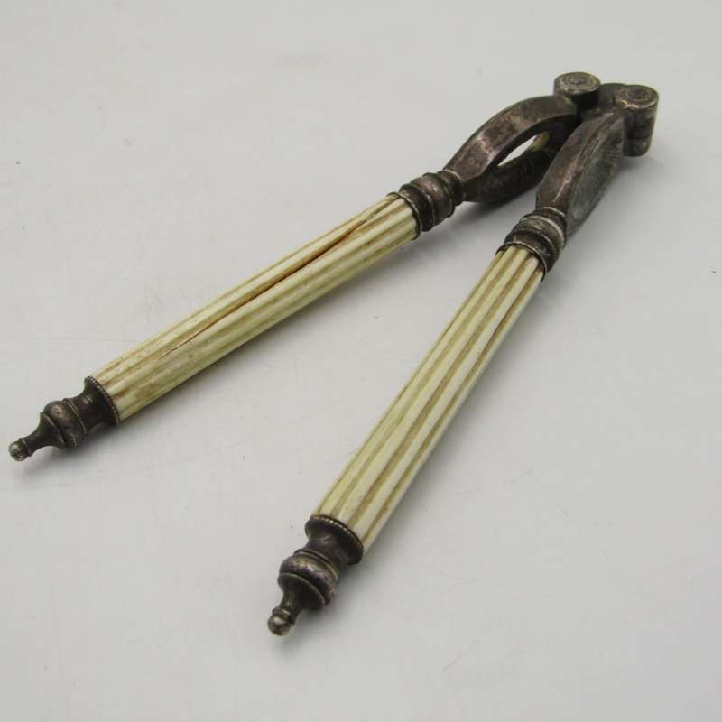 Antique nutcracker with imitation ivory handles