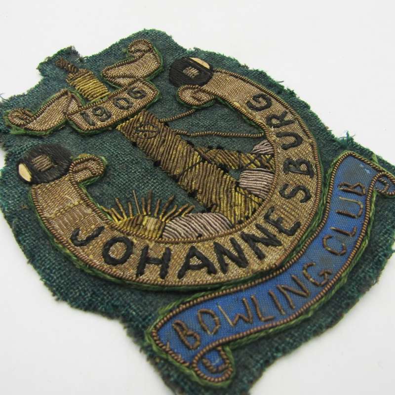 Johannesburg Bowling club 1906 bullian wire badge