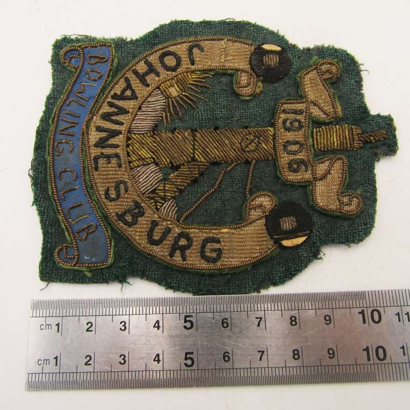 Johannesburg Bowling club 1906 bullian wire badge