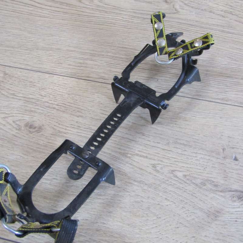 Pair of Charlet Moser snow boots Crampons used by well - known adventurer