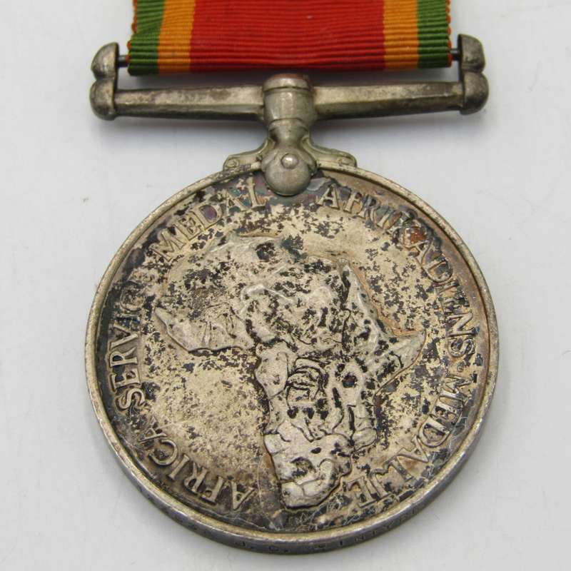WW2 Africa service medal and Italy star issued to 123638 J.C McIntyre