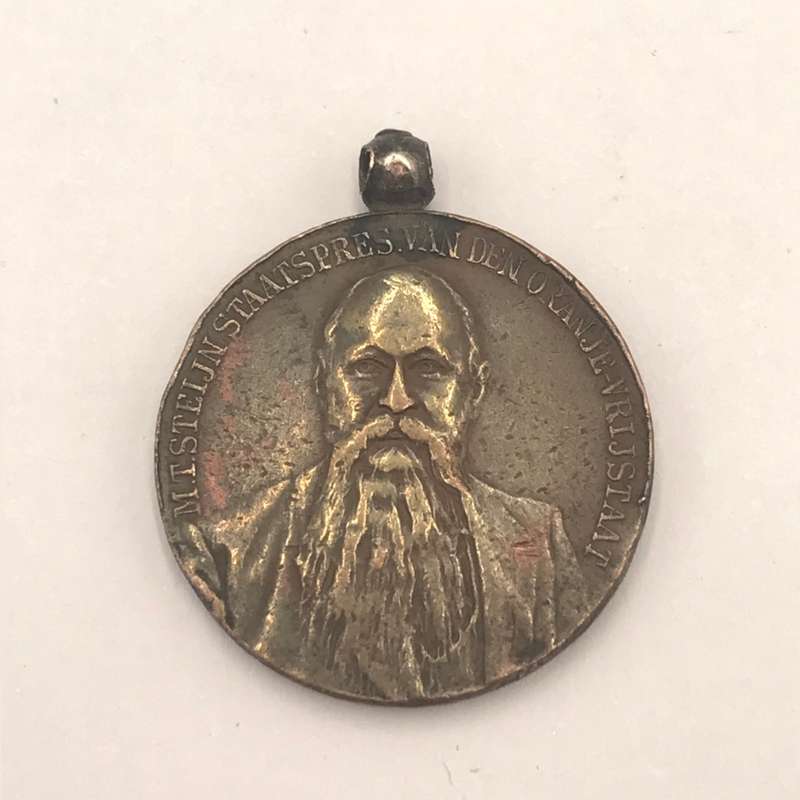 Boer War President Steijn 1902 bronze medallion