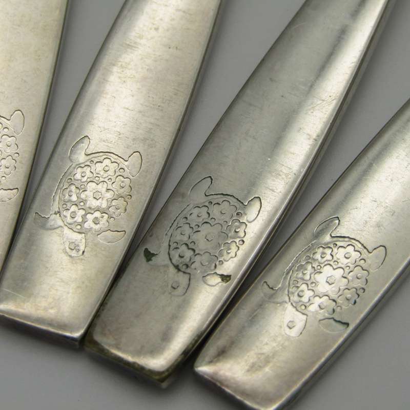 Lot of 6 German Rosenthal 90-18 silverplated spoons