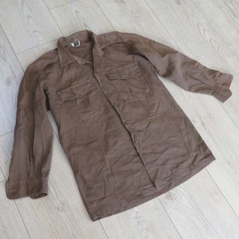 SADF Nutria long sleeve shirt - size large - full length 77cm ,chest 44cm, full arm length 57cm
