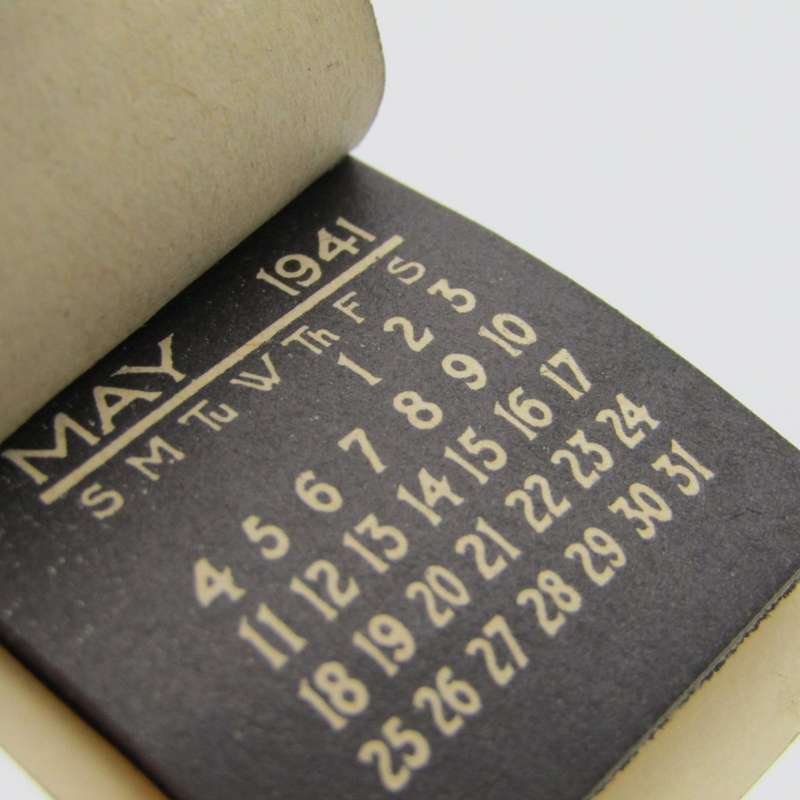 Miniature 1941 Pocket calendar booklet