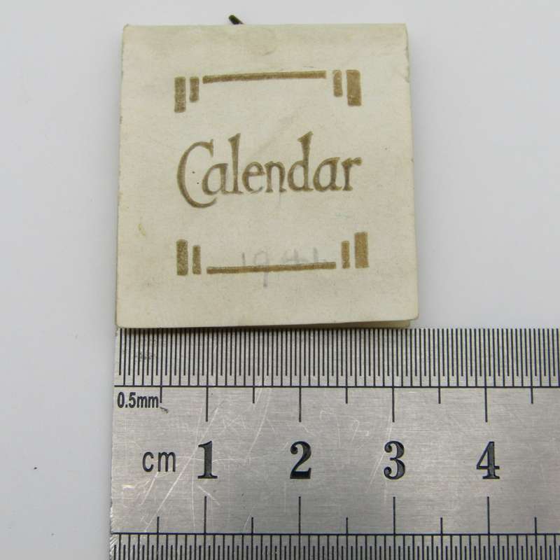 Miniature 1941 Pocket calendar booklet