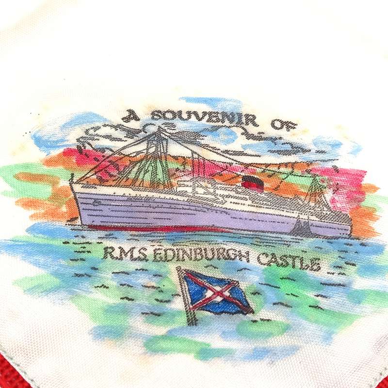 RMS Edinburgh Castle Souvenir handkerchief
