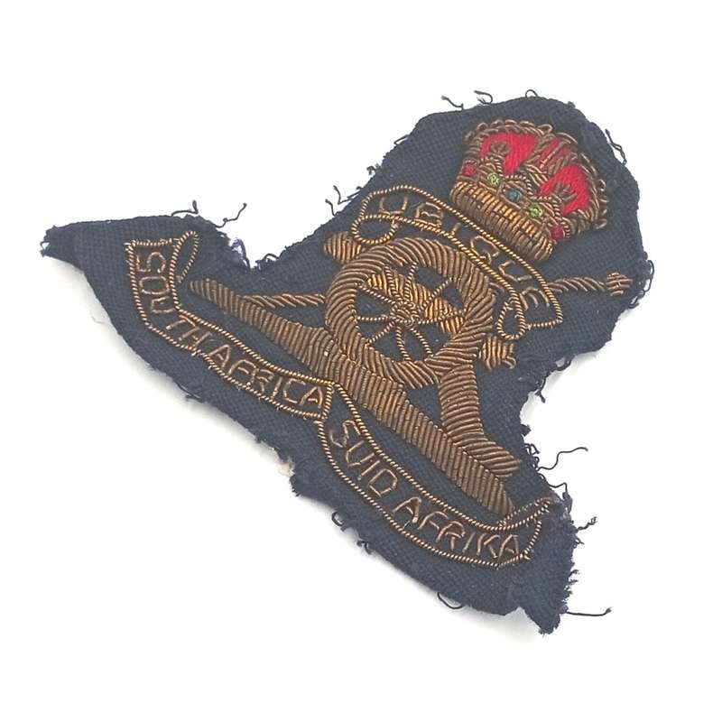 WW2 South African Field Artillery bullion wire badge