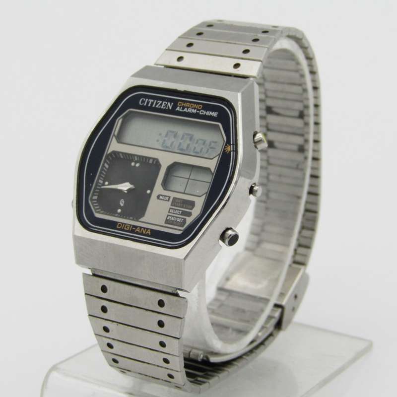 Vintage Citizen Digi-Ana alarm - Chime chronograph quartz mens watch, working
