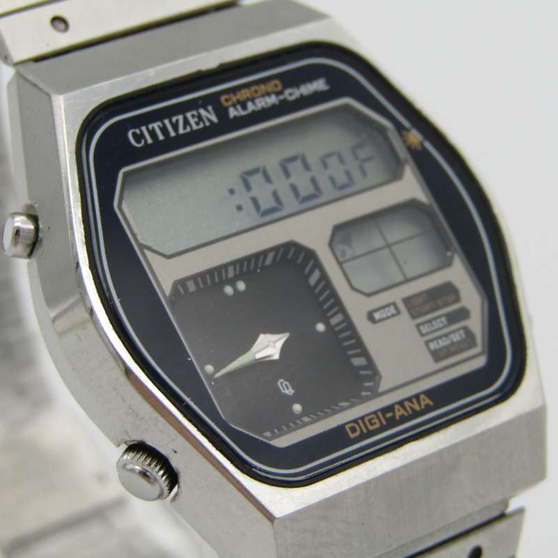 Vintage Citizen Digi-Ana alarm - Chime chronograph quartz mens watch, working