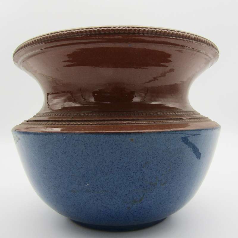 Vintage stoneware glazed flower planter