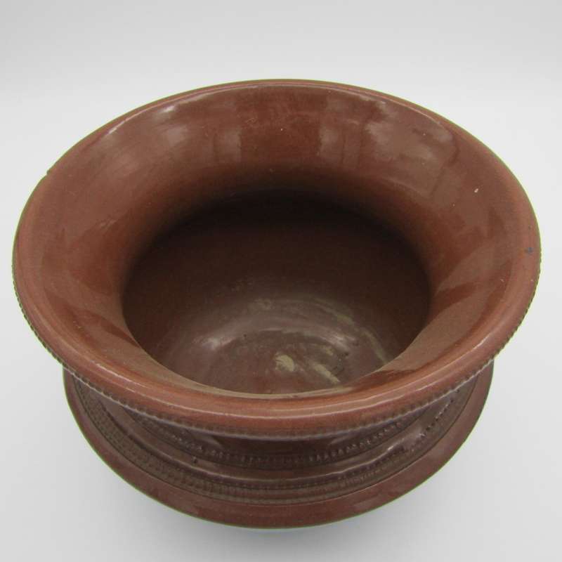 Vintage stoneware glazed flower planter