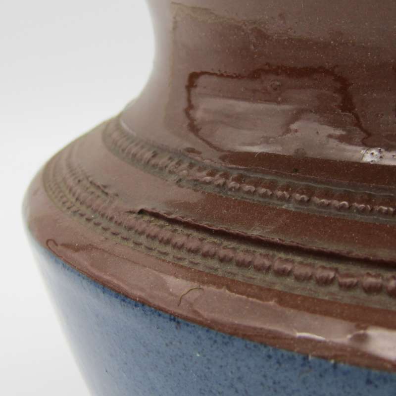 Vintage stoneware glazed flower planter
