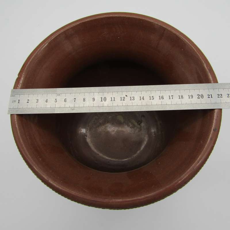 Vintage stoneware glazed flower planter