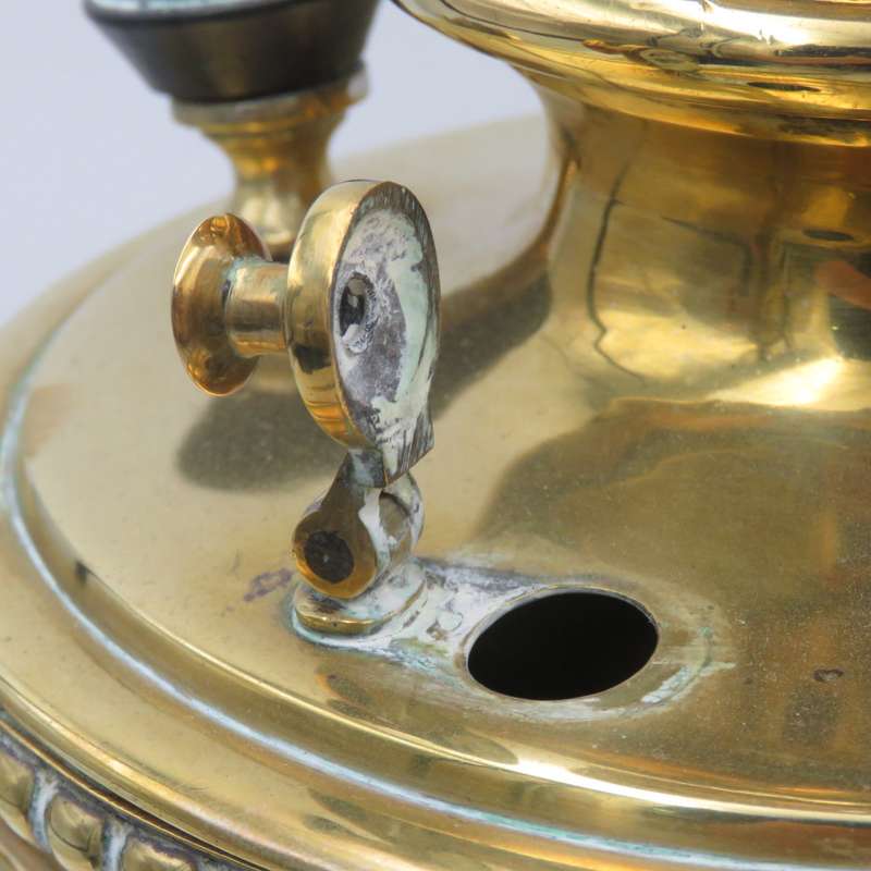 Vintage Russian brass samovar