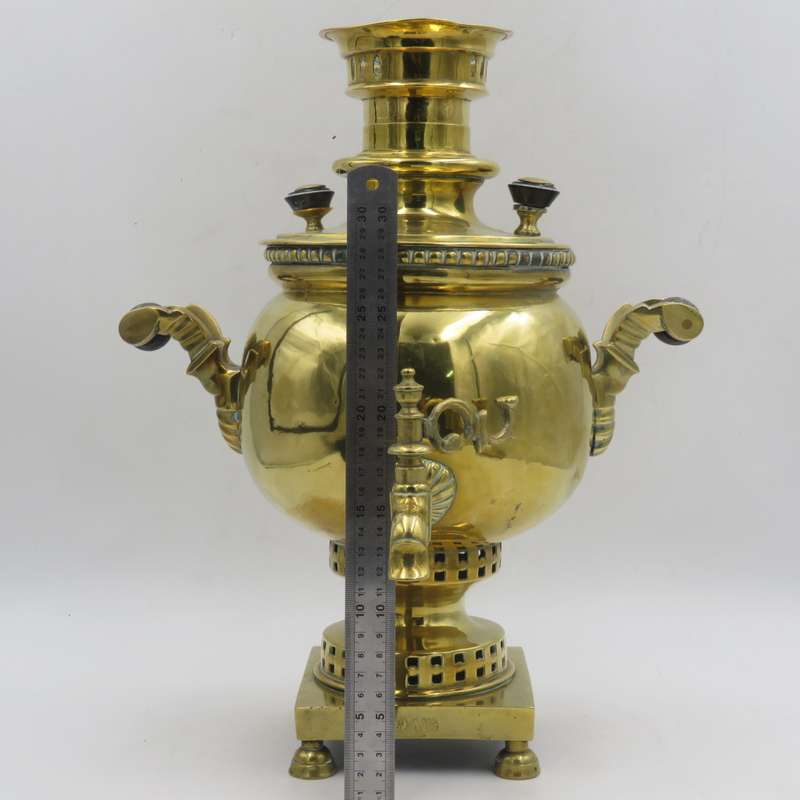 Vintage Russian brass samovar