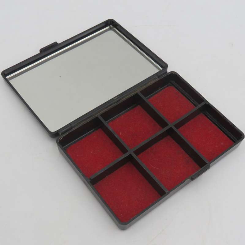 Beautiful vintage earrings jewellery box with mirror