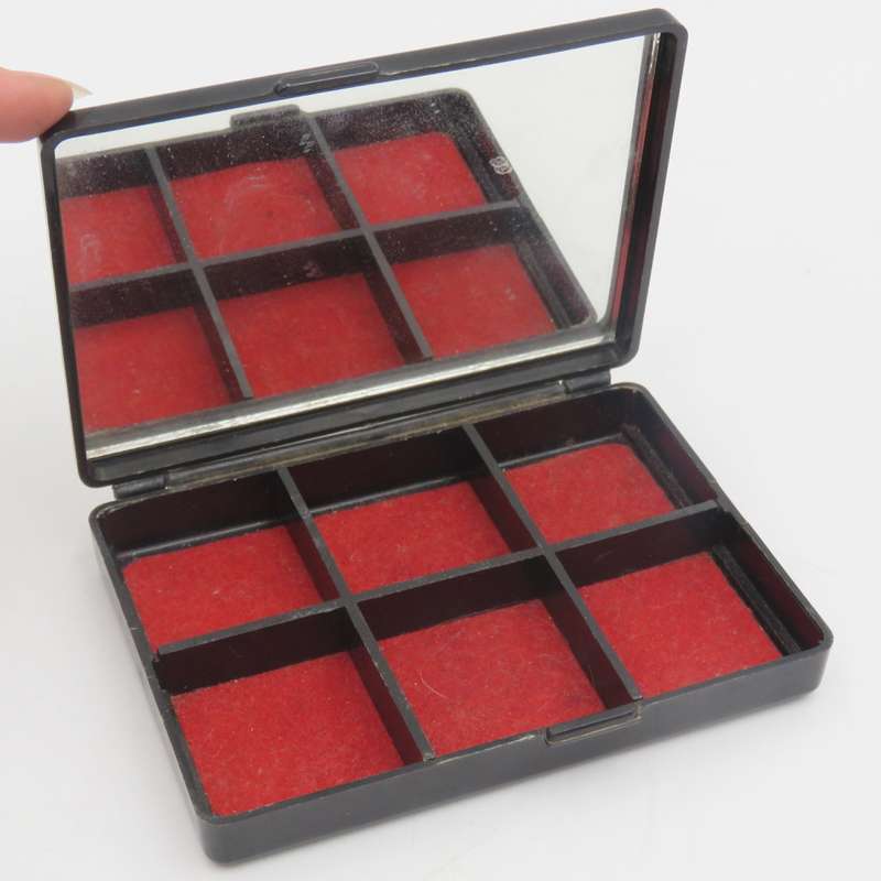 Beautiful vintage earrings jewellery box with mirror