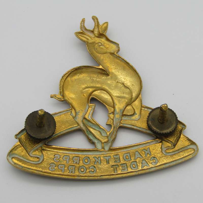 SA Cadet Corps brass cap badge