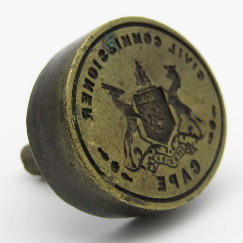 Civil Commissioner Cape brass wax seal