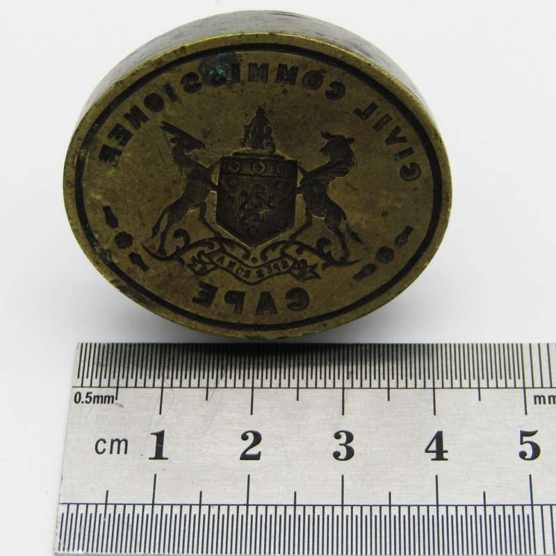 Civil Commissioner Cape brass wax seal