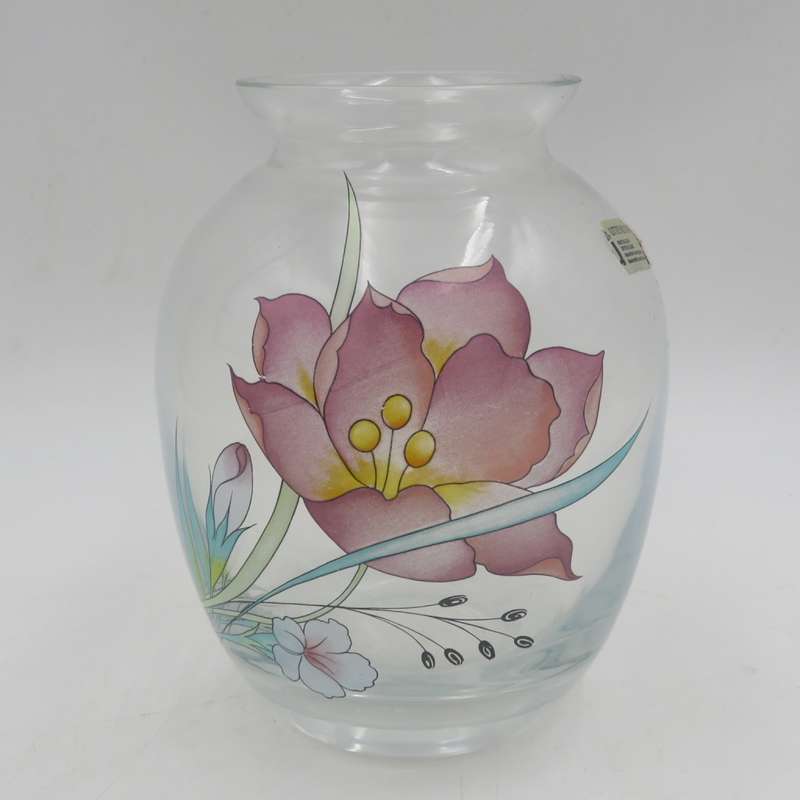Vintage Uttendorf Crystal glass flower vase