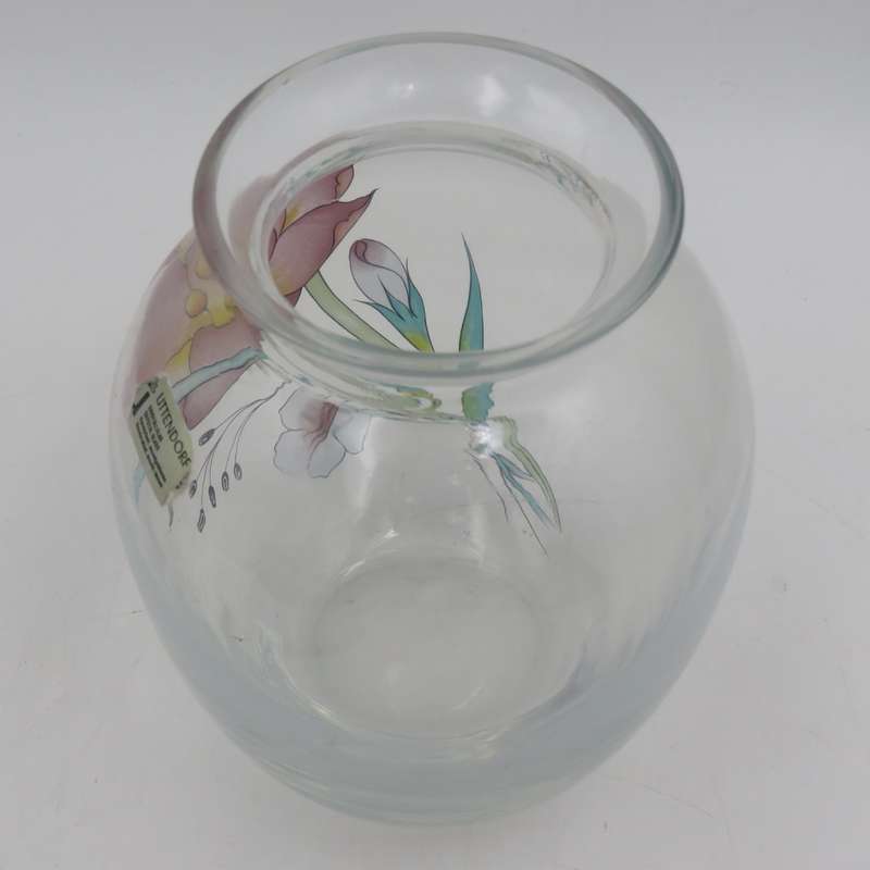 Vintage Uttendorf Crystal glass flower vase