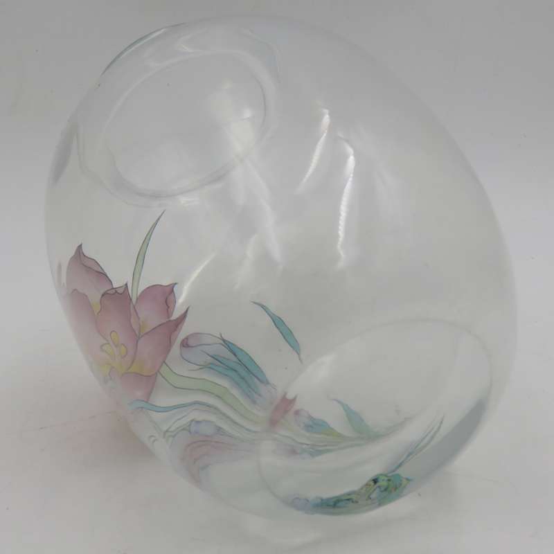 Vintage Uttendorf Crystal glass flower vase