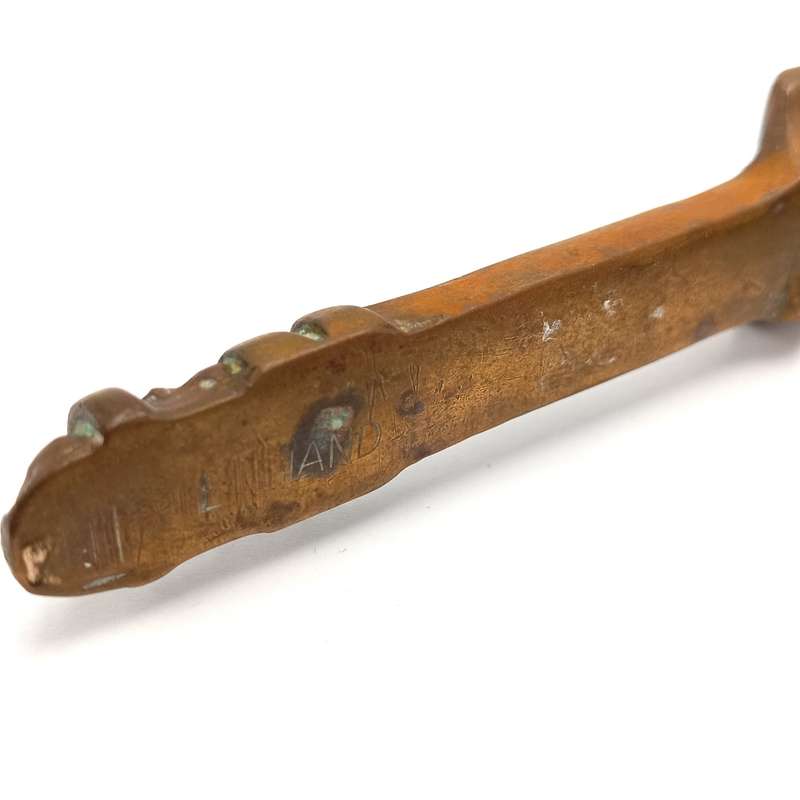 Antique brass Shakespeare 1564-1616 nutcracker
