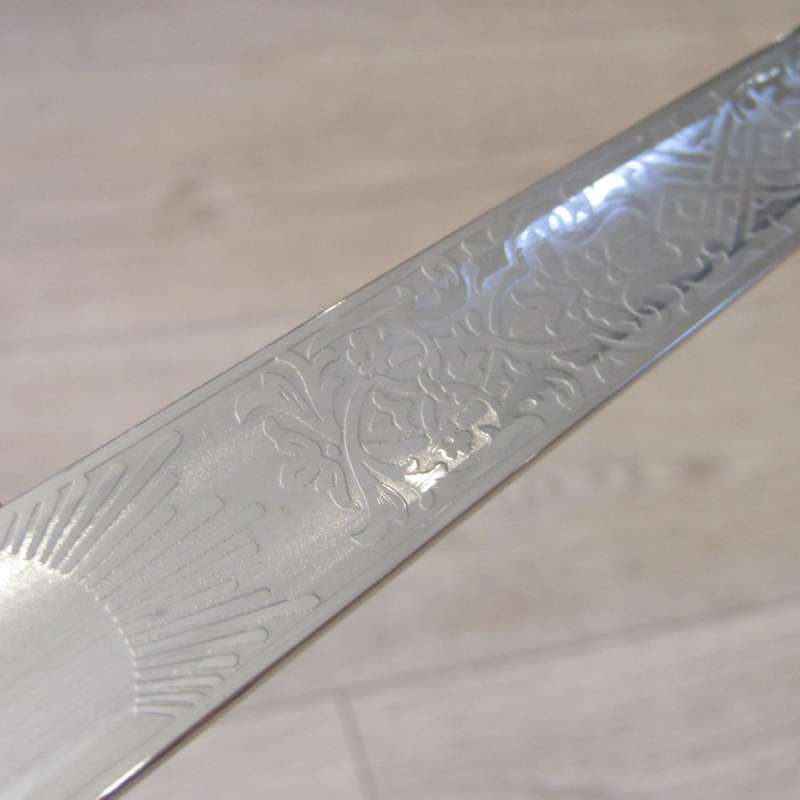 British 1897 Pattern infantry officer`s sword with sheath