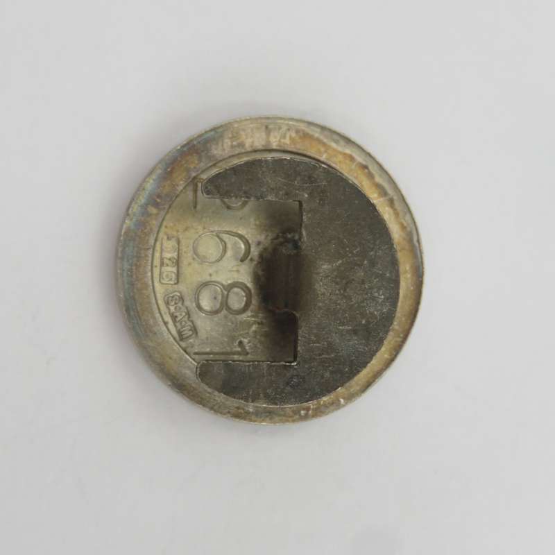 SA Engineers Corps ( SAPPERS) sterling silver button badge #2681