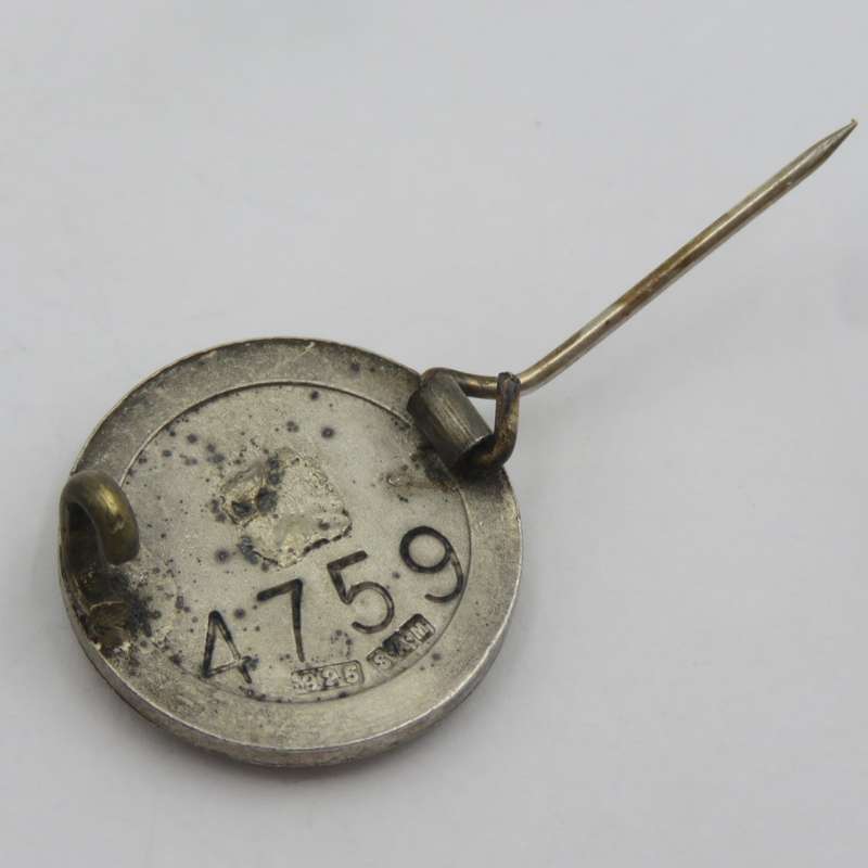 SA Engineers Corps ( SAPPERS) sterling silver lapel pin badge #4759