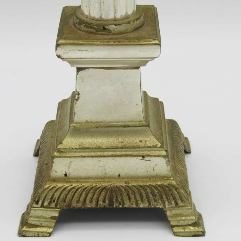 Vintage silver coloured candlestick