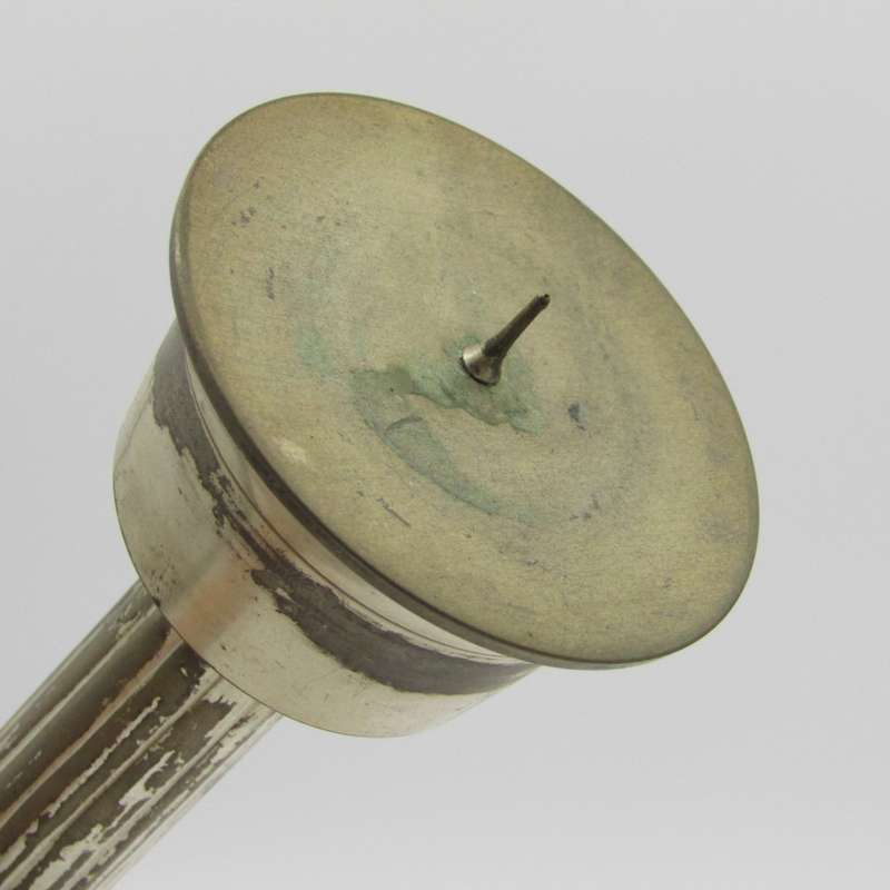 Vintage silver coloured candlestick