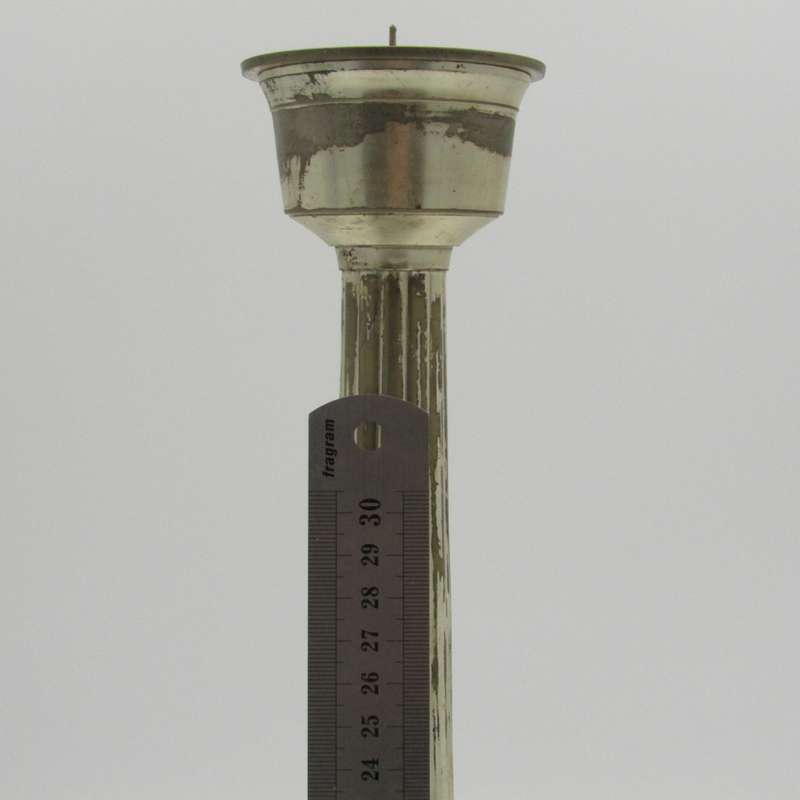 Vintage silver coloured candlestick