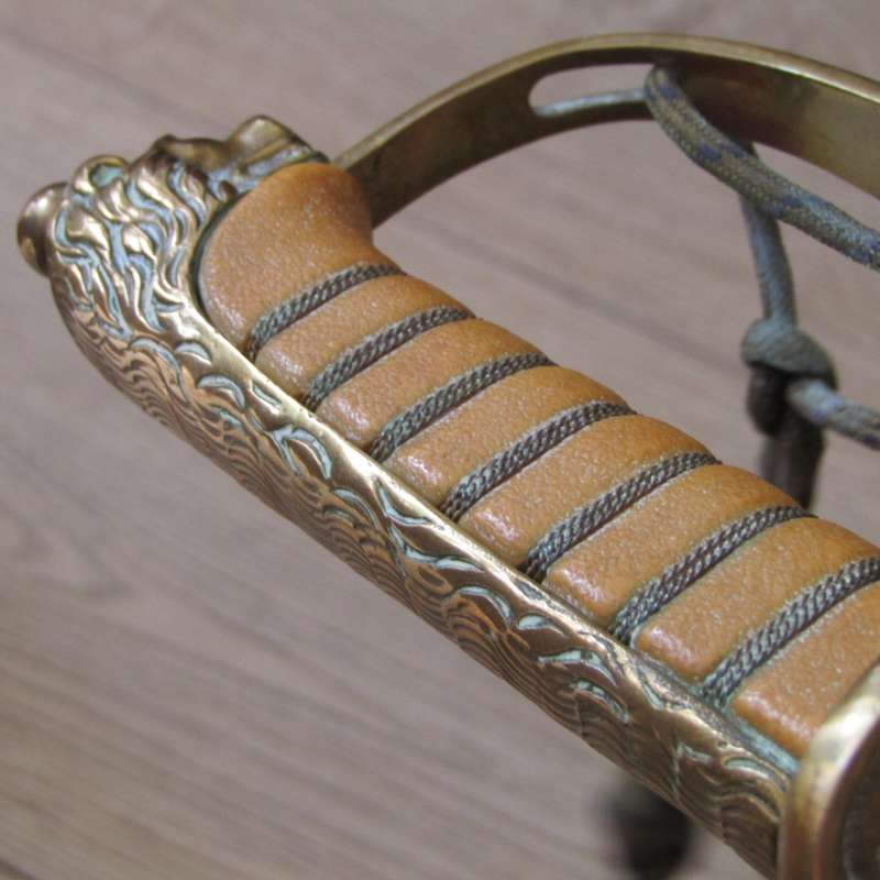 South African Navy officer`s sword with sheath and belt