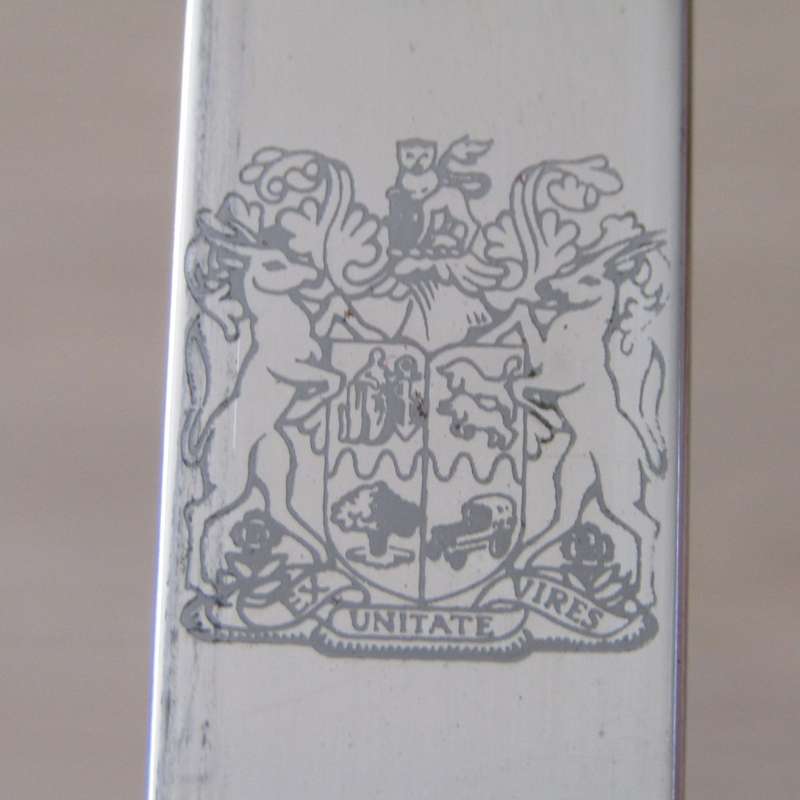 South African Navy officer`s sword with sheath and belt