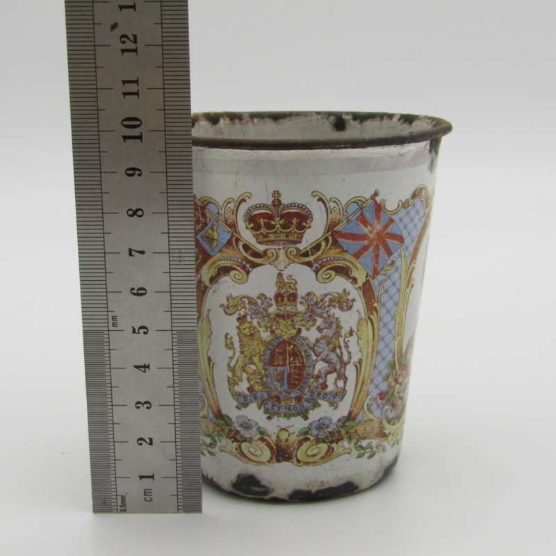 Very rare 1911 King George V coronation enamel cup