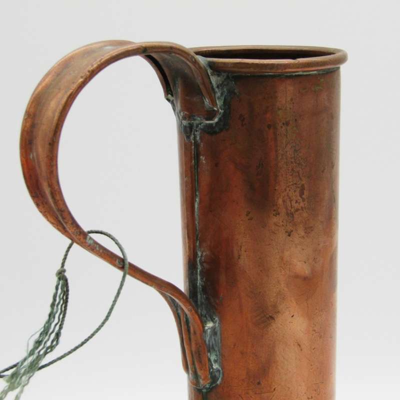 Antique brass hydrometer with copper cup